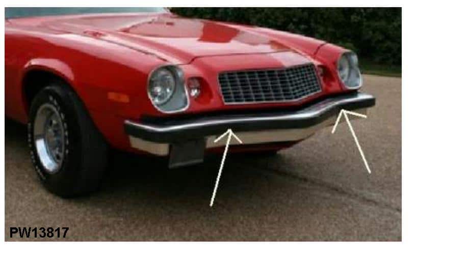 Bumper Strip: Camaro 74-77 FRONT or Rear (Choose)